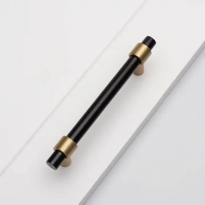 Maner mobila HK0070 160 mm, negru + alama [4]
