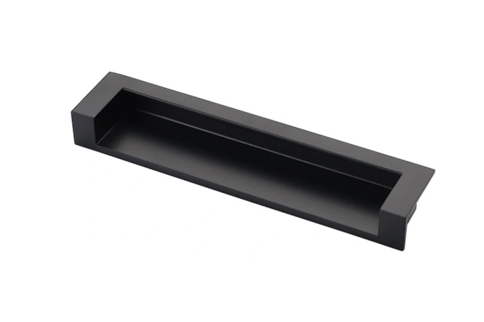 Maner mobila incastrat CADIZ 128 mm, negru mat [1]
