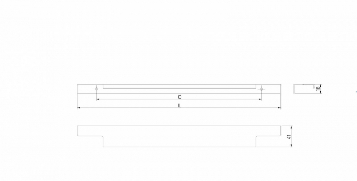 Maner mobila LIND 296 mm, aluminiu [3]