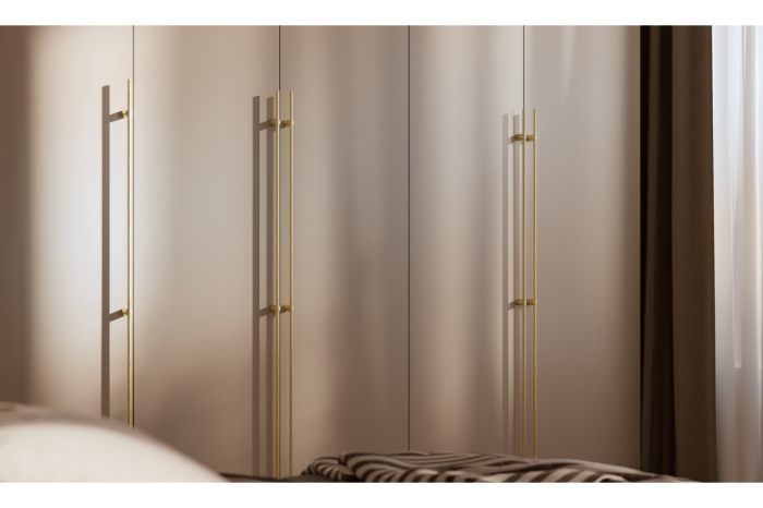 Maner mobila LINEA, brushed gold [5]