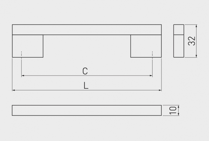 Maner mobila UA-18 128 mm, aluminiu [3]