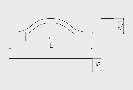 Maner mobila UA-319 128 mm, aluminiu [4]