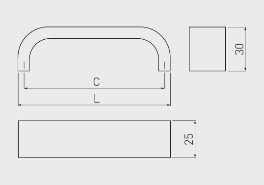 Maner mobila UA-347 128 mm, aluminiu [4]