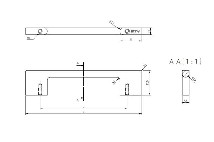Maner mobila UZ-819, ZnAl, casmir [4]