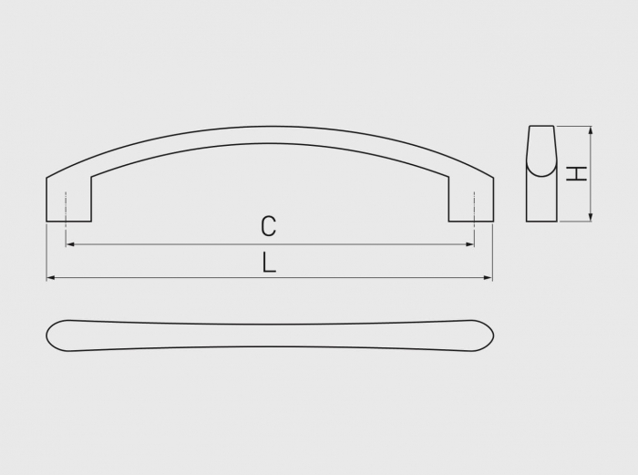 Maner mobila VARES 96 mm, cromat [3]
