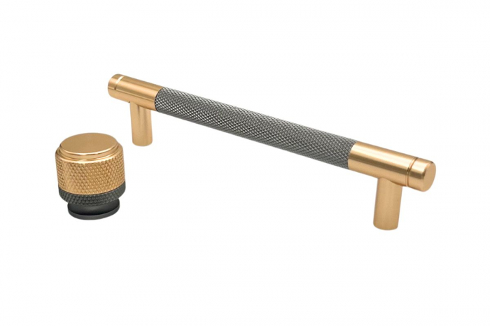 Maner mobila ZA012 96 mm, auriu + gri [3]