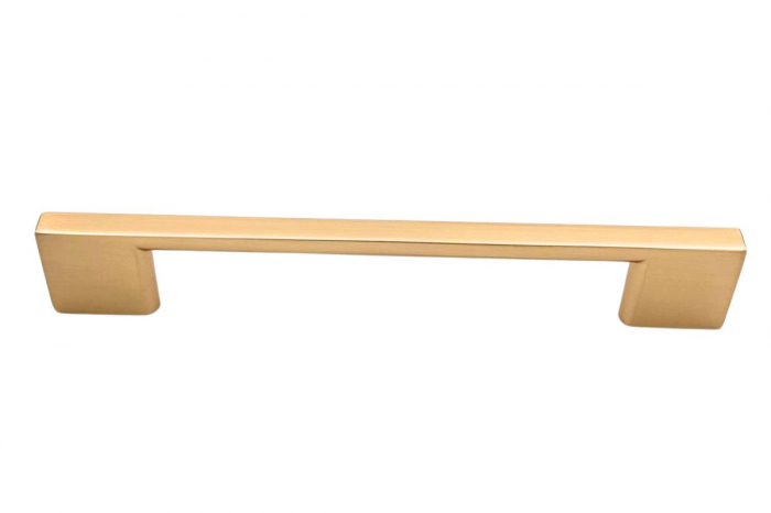 Maner mobila ZAMAK 128 mm, brushed gold [3]