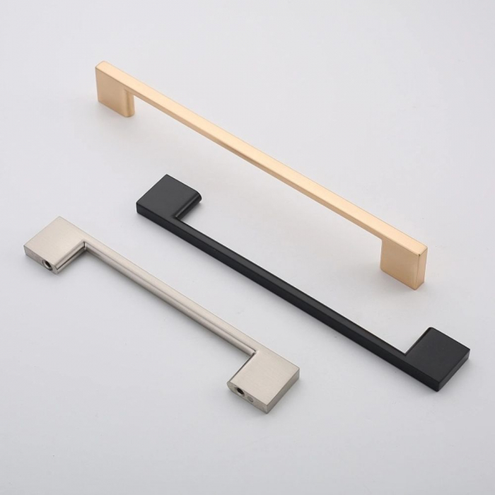 Maner mobila ZAMAK 128 mm, brushed gold [6]