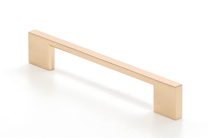 Maner mobila ZAMAK 128 mm, brushed gold [2]