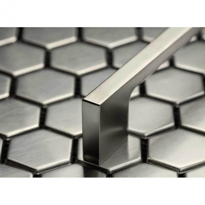 Maner mobila ZAMAK 128 mm, inox [2]