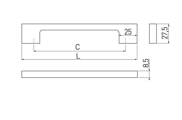 Maner mobila ZAMAK 96 mm, argintiu antichizat [4]