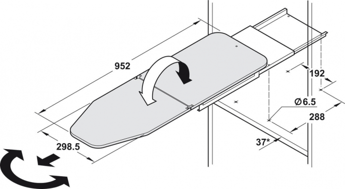 Masa de calcat IRONFIX, husa inclusa [5]