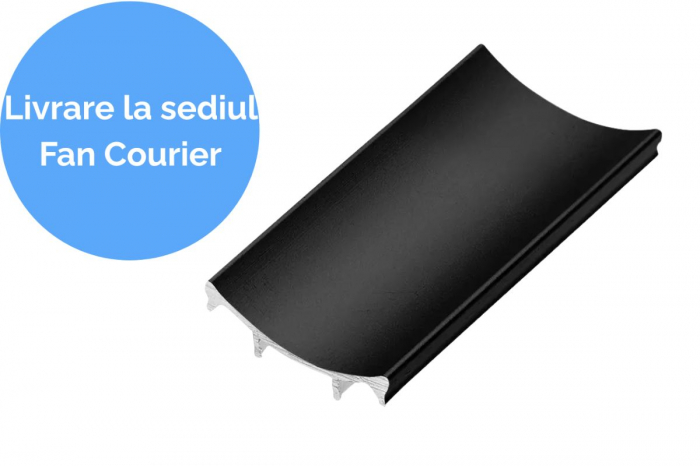 Masca sina inferioara culisare dressing PRO, 4 m, negru mat [1]
