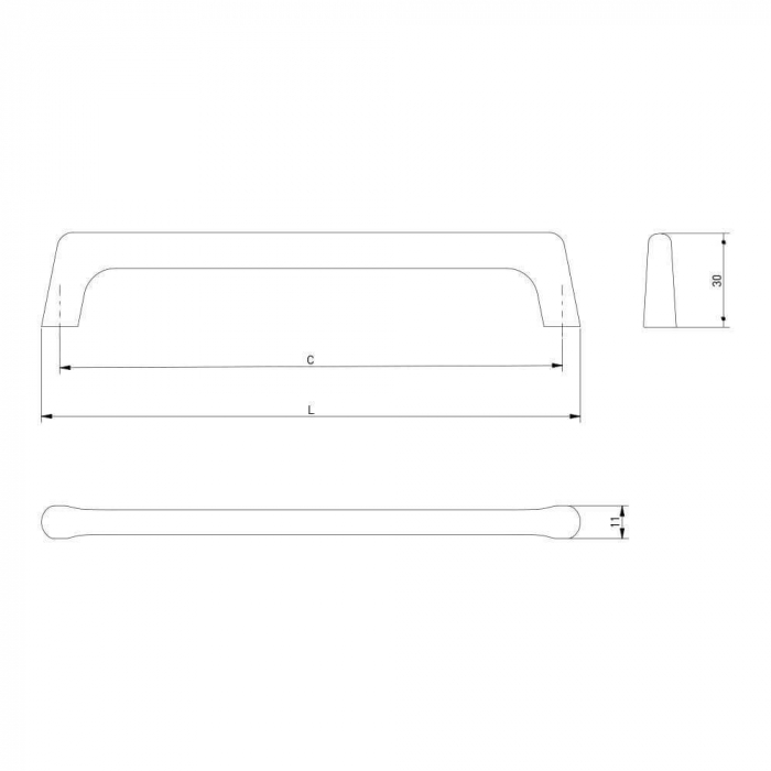 Maner mobila OCTAVIO 128 mm, inox [4]