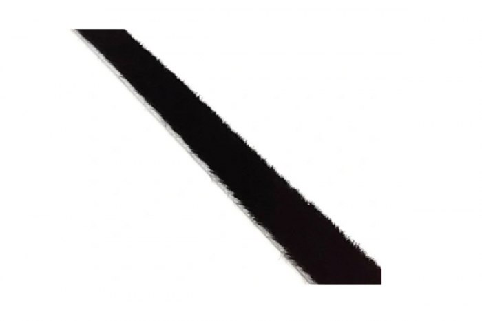 Perie praf 14 x 4 mm, neagra - 1 m [1]