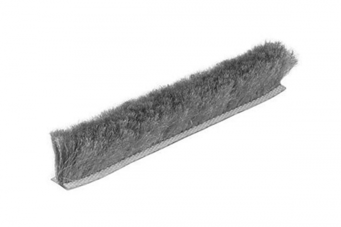 Perie praf autoadeziva 6.7 x 13 mm, gri - 1 m [1]