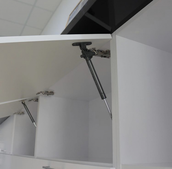 Piston (telescop) gaz ridicare, amortizare la inchidere, gri [2]