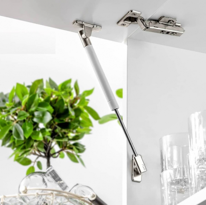 Piston (telescop) NEO cu gaz pentru ridicare usi mobila 80N, alb [2]