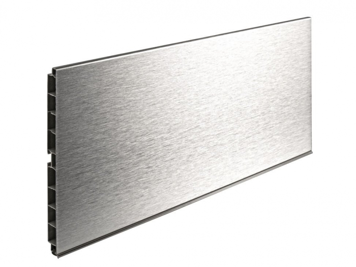 Plinta dreapta PVC H 150 mm, 4 m, aluminiu [2]