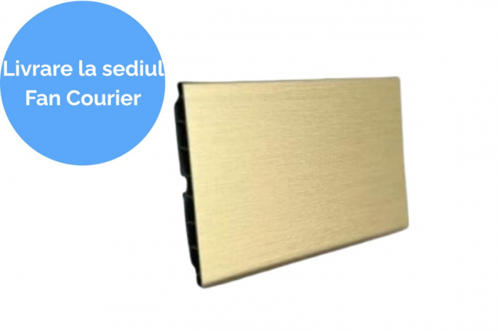 Plinta dreapta PVC H120 mm, 4 m, auriu [1]