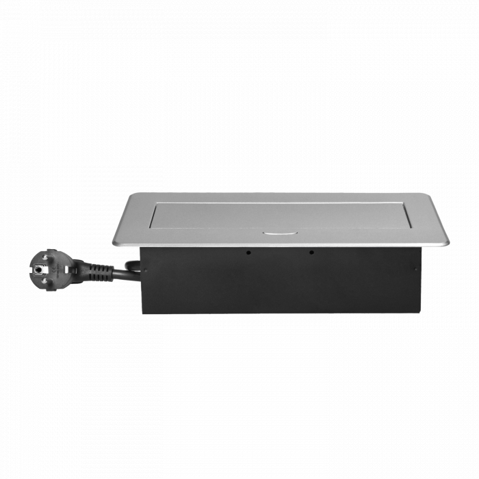 Priza incorporabila in blat 2 x Schuko, USB A + C, 3.6 A, cablu 1.5 m, gri [5]
