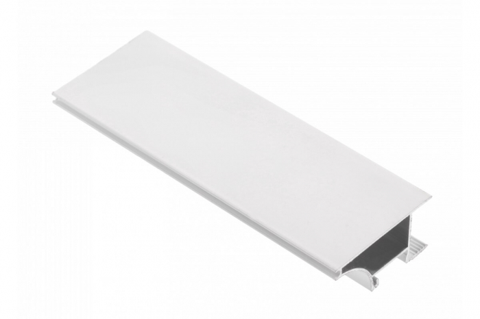 Profil aluminiu banda led GLAX pentru margine, 3 ml, pal 18 mm, alb mat [1]