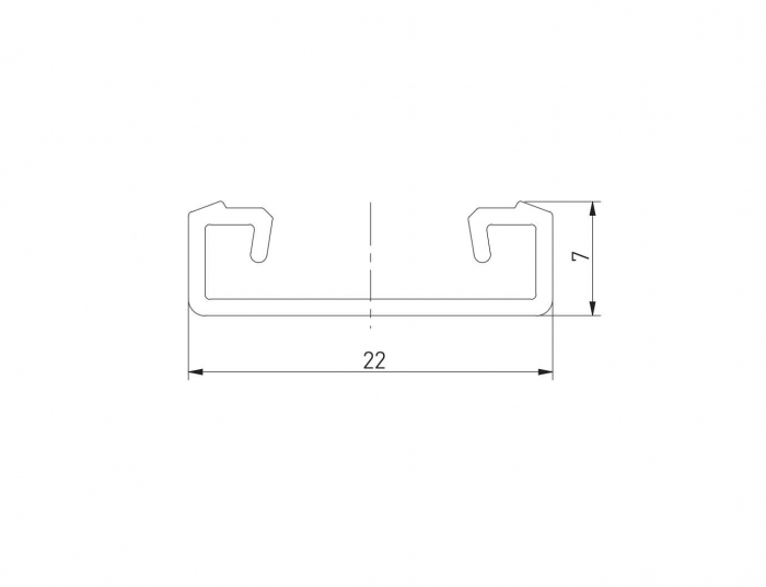 Profil banda led aplicat GLAX 2 ml, gri [3]