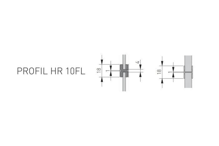 Profil H Flat Line 10/4 mm, 3 m, gri [3]