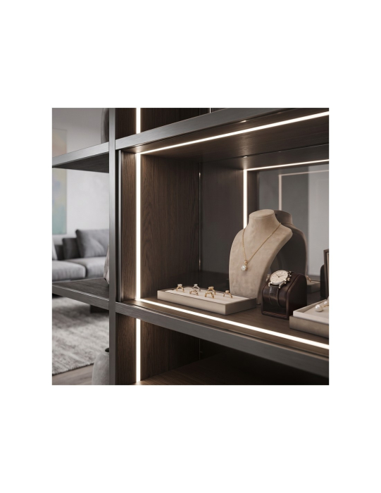 Profil LED incastrat LINEA, 24V, banda LED FREE CUT inclusa, 8W/m, 4000K, 3 m, grafit [5]