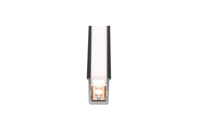 Profil LED incastrat LINEA, 24V, banda LED FREE CUT inclusa, 8W/m, 4000K, 3 m, grafit [3]