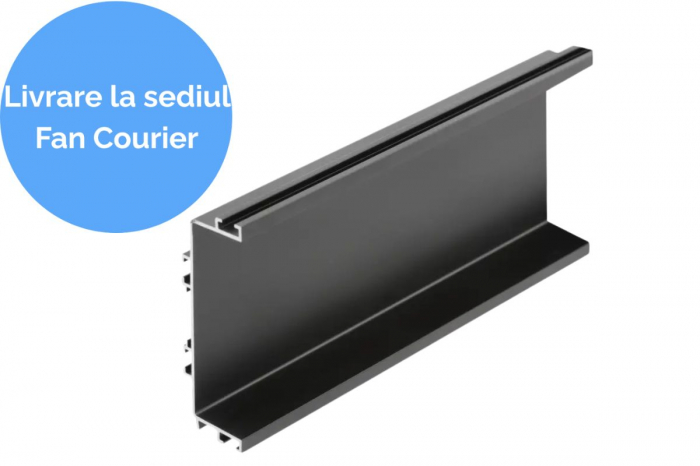 Profil maner C VELLO, LED, 4.1 m, negru mat [1]