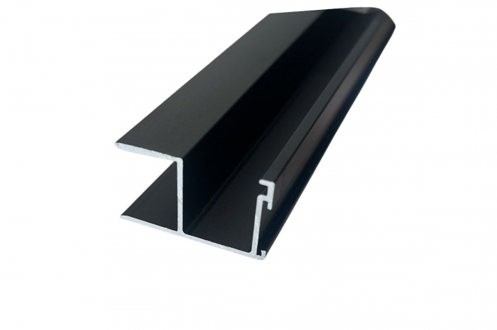 Profil maner Y STEP usa culisanta, pal 18 mm, 2.7 m, negru mat [3]