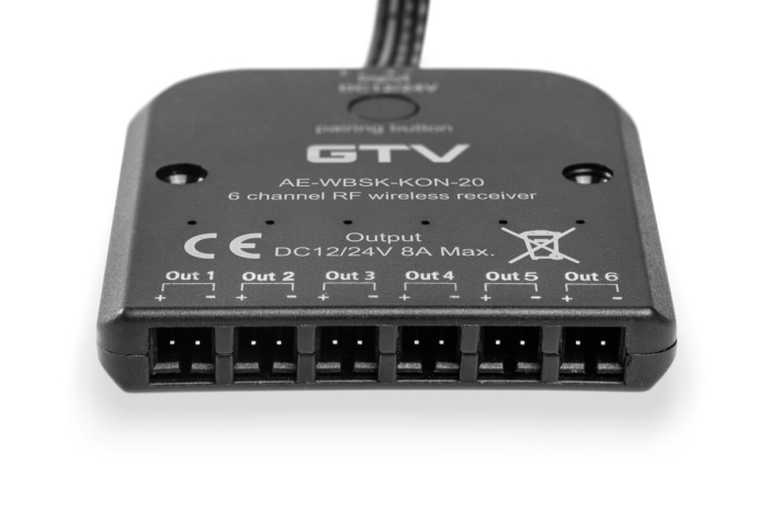 Receptor SKY 8A, 12V/96W, 24V/192W, cablu 1 m cu MiniAmp [4]