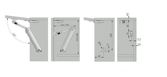 Piston de ridicare MINILIFT Medium 3.5-4.5 kg [9]