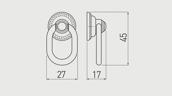 Buton mobila RENNES, alama periata [2]