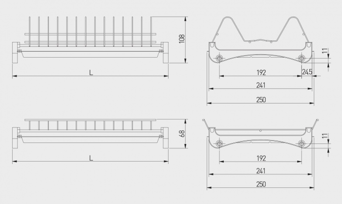 Scurgator (picurator) vase, doua nivele, pal 18 mm [4]