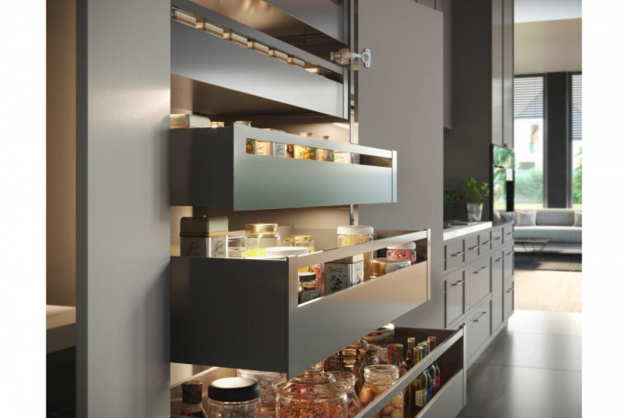 Sertar AxisPro 450 mm, H167 mm, soft-close, extragere totala, 40 kg, antracit [4]