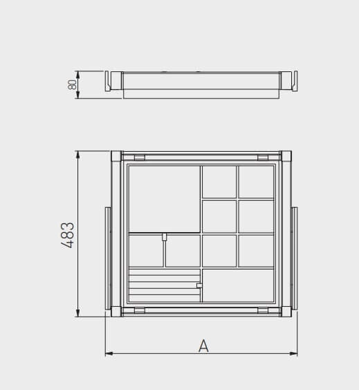 Sertar organizator ELITE soft-close, alb [4]