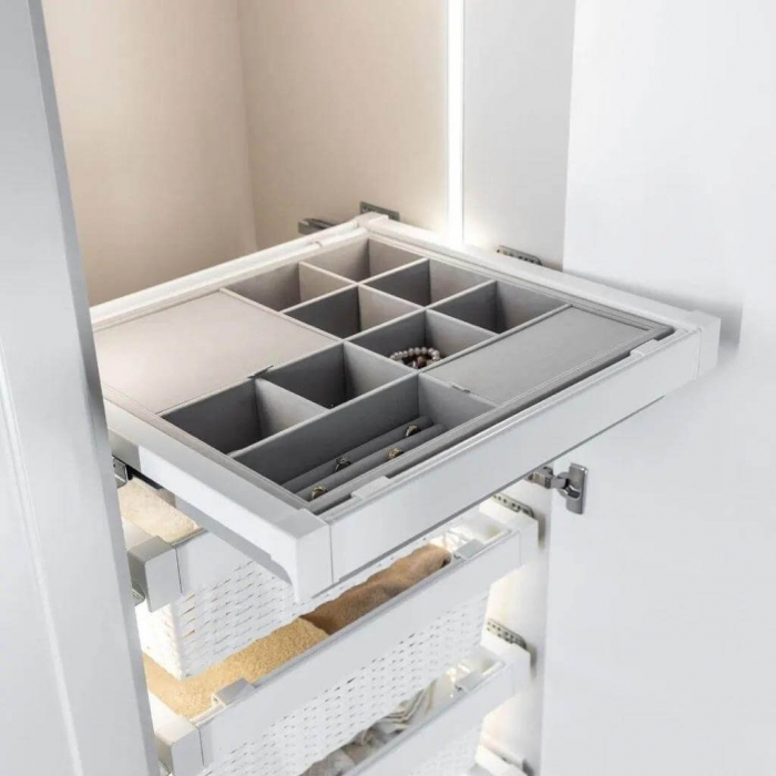 Sertar organizator ELITE soft-close, alb [2]