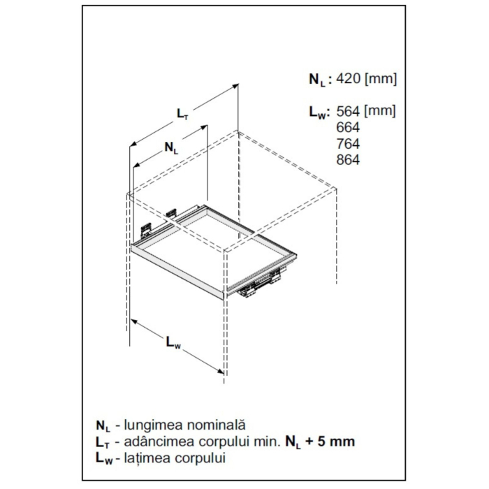 Sertar organizator ROYAL, soft-close, 25 kg, gri [2]