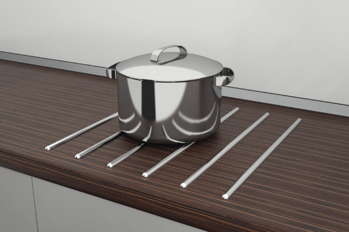 Set 6 bare de protectie blat 300 mm, inox [2]