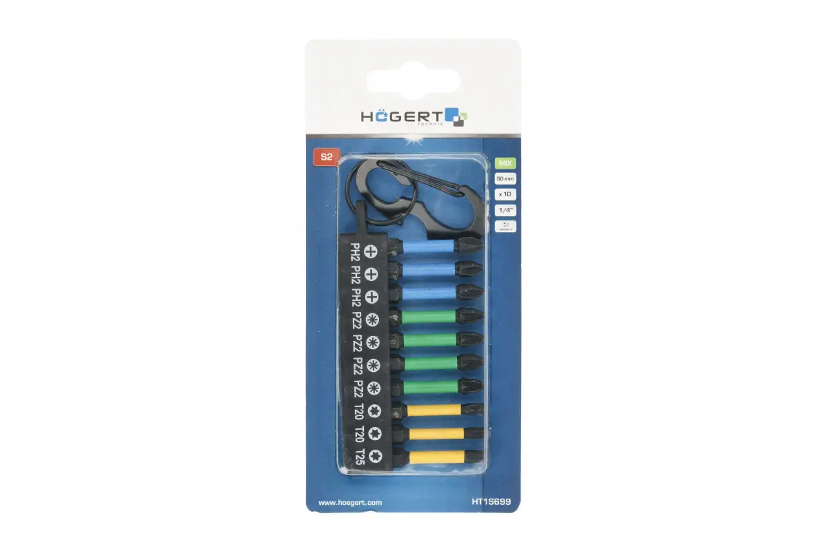 Set biti de impact 10 buc, mix 50 mm [2]