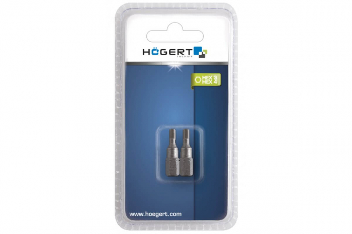 Set biti surubelnita HEX3 + HEX4, 25 mm, otel S2 [2]