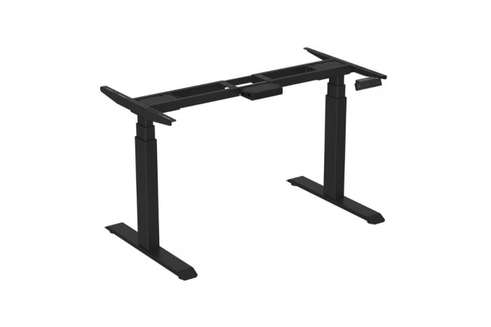 Set picioare birou FUTURO, reglare pe inaltime, actionare electrica, H 625-1275 mm, negru [1]