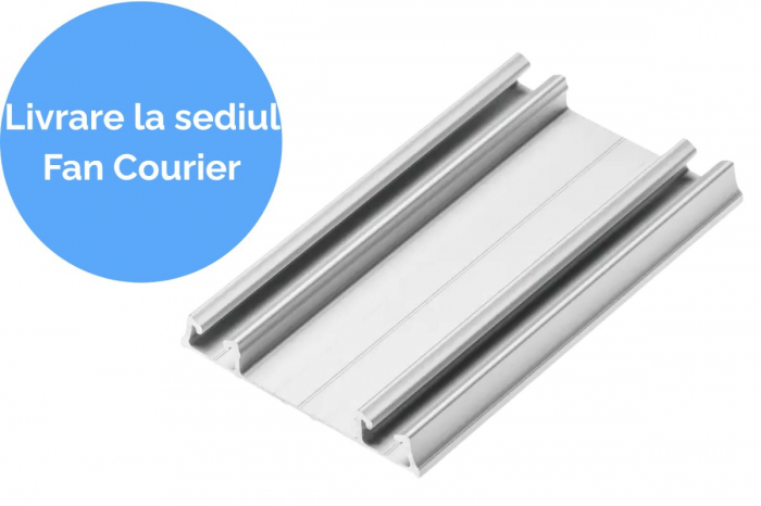 Sina inferioara culisare usa dressing PRO, 4 m, aluminiu [1]