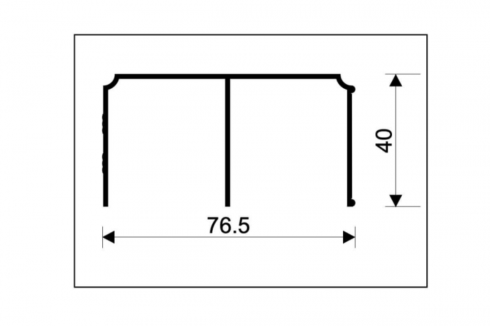 Sina superioara culisare Gemini Decor, 3 m, gri [2]