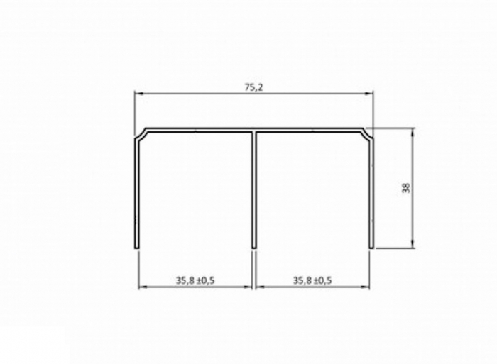 Sina superioara usa culisanta dressing, 3 m, auriu [2]