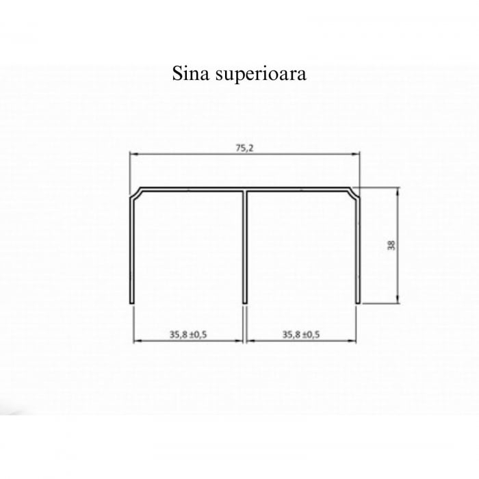 Sistem culisare NERO, 3 usi, max. 3000 x 2700 mm, pal 18 mm, soft-close, aluminiu [5]