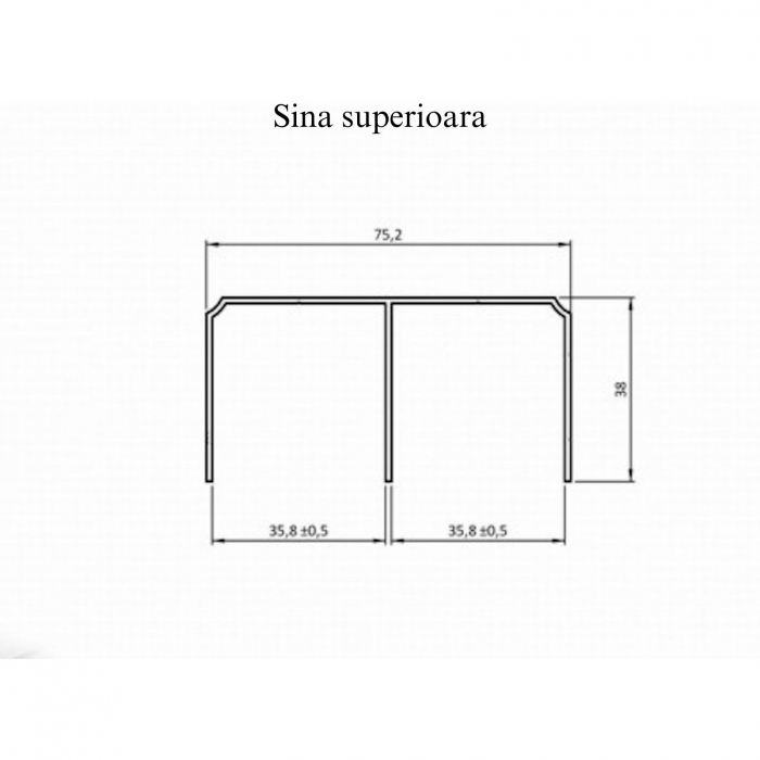 Sistem culisare NERO, 3 usi, max. 3000 x 2700 mm, pal 18 mm, soft-close, negru mat [4]