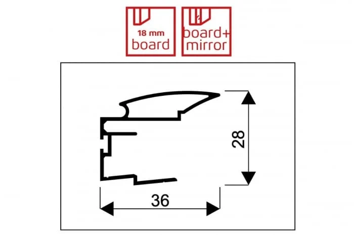 Sistem usi culisante ALFA 16/18 mm, gold [3]